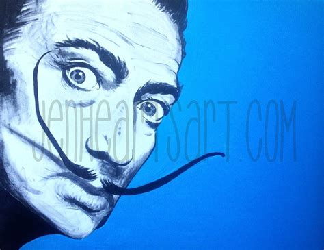 Salvador Dali Portrait Print Etsy