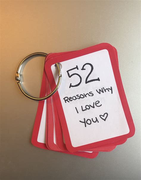 52 Reasons Why I Love You Ideas