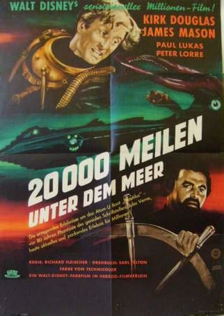 20000 meilen unter dem meer ist ein fantasyfilm aus dem jahr 1907 von georges méliès. Filmplakat: 20.000 Meilen unter dem Meer (1954) - Plakat 4 ...