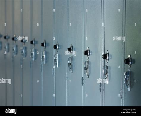 Row Of School Lockers Stock Photo Alamy