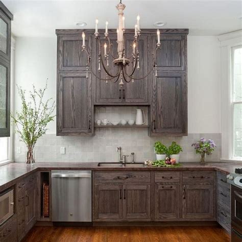 Grey Oak Kitchen Cabinets Kitchenwe