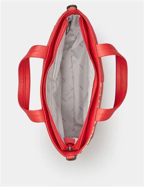 Mothers Pride Red Leather Multiway Grab Bag Handbag By Yoshi