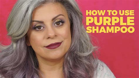 You'll already notice the difference just after one wash! How to Purple Shampoo for Gray Hair | Maryam Remias - YouTube