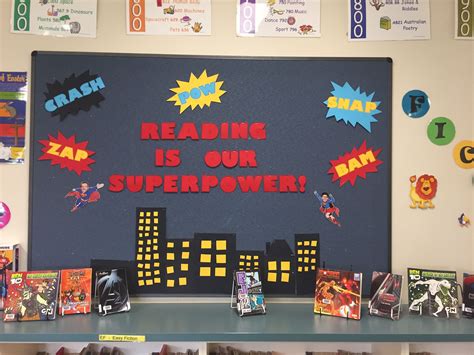 Reading Is Our Super Power Library Display Library Displays