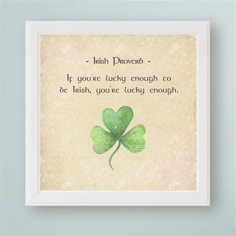 Irish Blessing Sign If Youre Lucky Enough To Be Irish Etsy