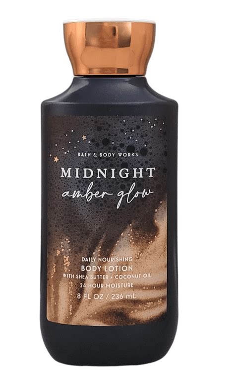 bath and body works midnight amber glow daily nourishing body lotion 8 oz