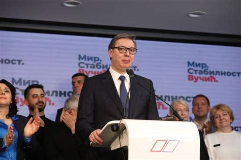 Aleksandar Vučić Proglasio Pobjedu Uspio Sam Da Uradim Nešto što Niko