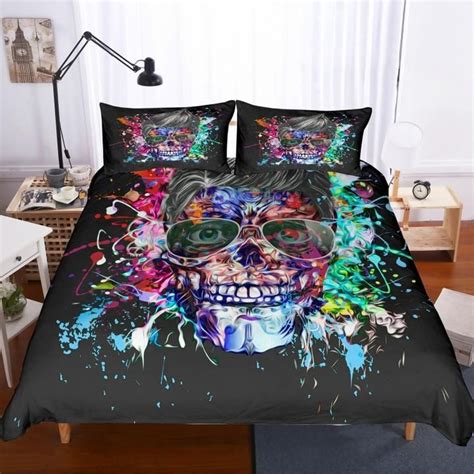 Choose the colors and patterns you want at prices that can't be beat. Sugar Skull Bedding Set Luxury Comforter Sets in 2020 ...