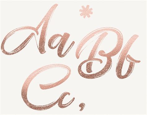 Rose Gold Letters Ombre Glitter Gold Letters Lettering Glitter Ombre