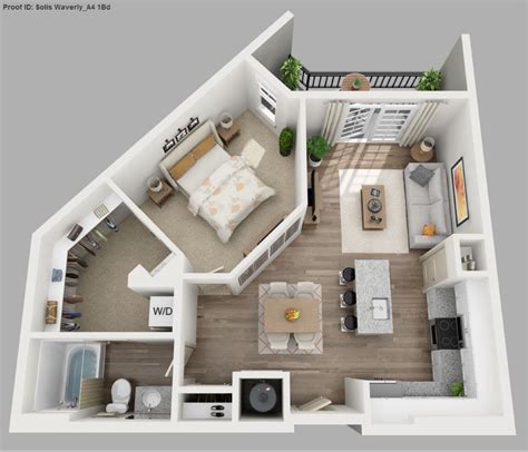 Best Single Bedroom Apartment House Floor Plans Sims House Plans