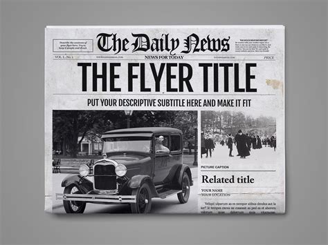 Photoshop Newspaper Template Graphic By Newspaper Templates · Creative