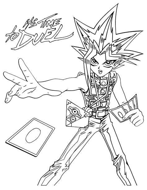 Printable Coloring Pages Yu Gi Oh