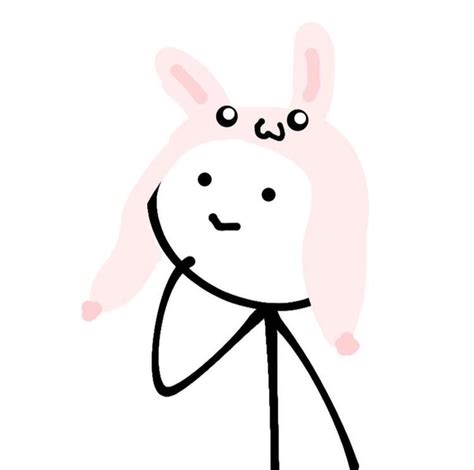 Bestie Matching Pfp Fun And Creative Bunny Doodle Art