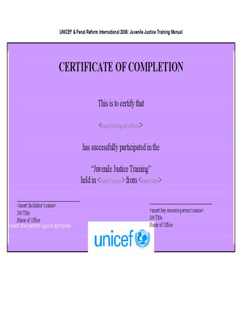 certificate  completion   templates   word