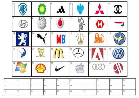 Printable Logo Quiz With Answers