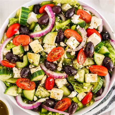 Greek Salad Recipe The Chunky Chef
