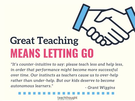 Great Teaching Means Letting Go