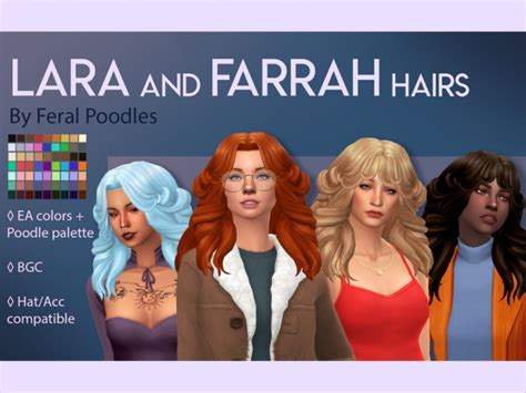 Farrah Hair By Feralpoodles At Tsr Sims 4 Updates