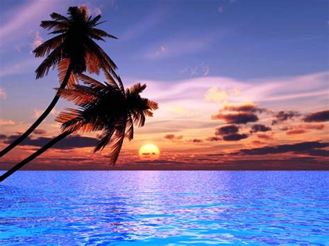 Beautiful Beach Sunset Beach Sunset Wallpaper