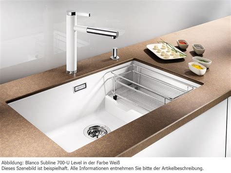 • evier au design classique • un égouttoir • bonde à panier inox ø 90 mm • réversible. Tests et avis sur l'évier BLANCO encastrable Blancosubline ...