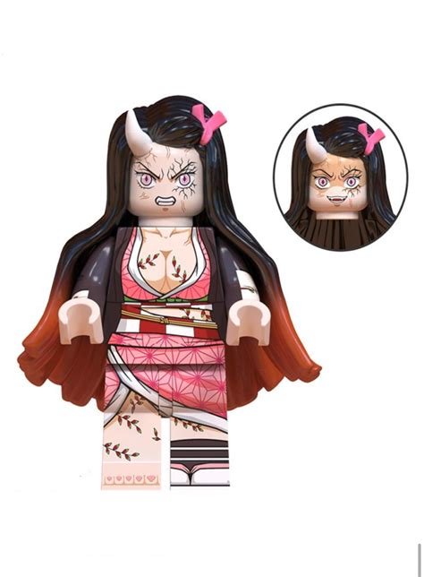 Berserk Demon Form Nezuko Kamado Lego Minifigure Toy In Demon Slayer