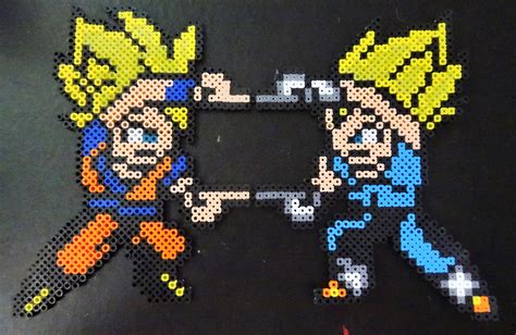 In 1996, dragon ball z grossed $2.95 billion in merchandise sales worldwide. Anime - Dragon Ball Z Perler Bead Fusion Goku and Vegeta For sale through my facebook page ...