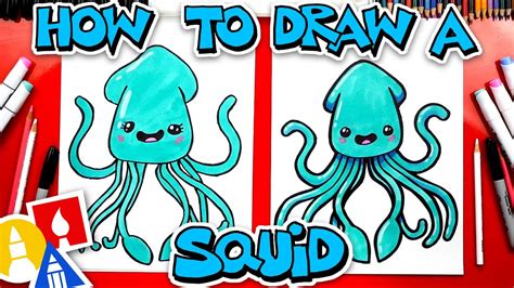 How To Draw A Funny Cartoon Squid Çocuk Gelişimi Çocuk Eğitimi