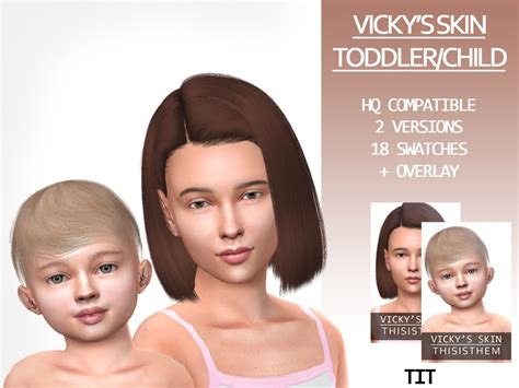 Toddler Skin Overlay Sims 4 Maxis Match Keysret