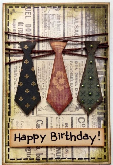 Birthday Card For Gentlemen Scrapbook Com By Trisha Simple Birthday Cards Birthday Cards