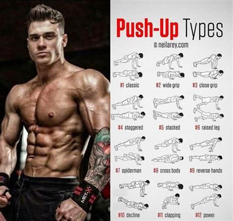 gain total body strength with these 17 push up variations workout muscle fitness fun