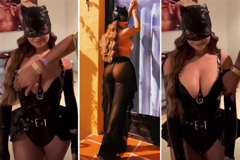 Demi Rose Stuns In Latex Catsuit As She Treats Fans To Behind The