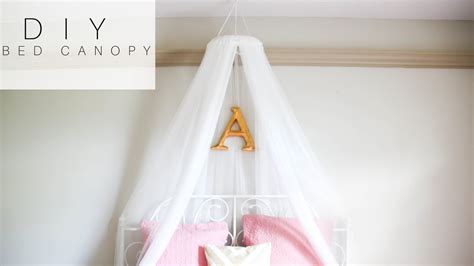 Make your child a bed canopy to spark her imagination. DIY Bed Canopy for Under $10 - YouTube