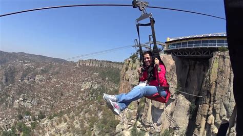 La Tirolesa Zip Rider De Barrancas Del Cobre Youtube