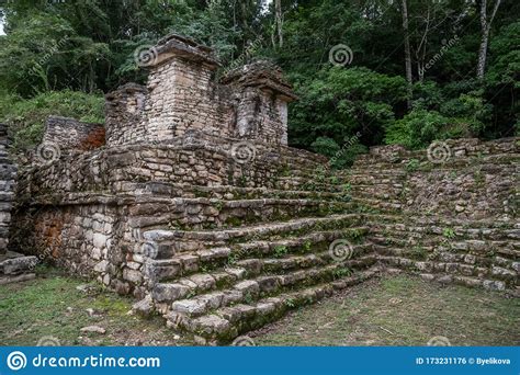 Bonampak Mural Paintings Describing Nobility Royalty Free Stock