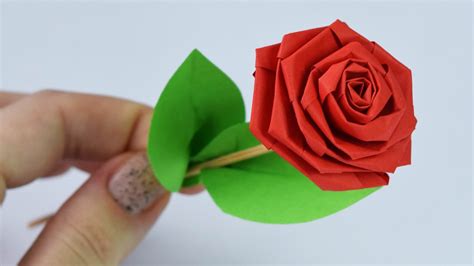 Origami Rose How To Make A Origami Rose Easy Step By Step Бумажные