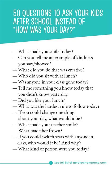 50 Questions To Ask Your Kids Instead Of Asking How Was