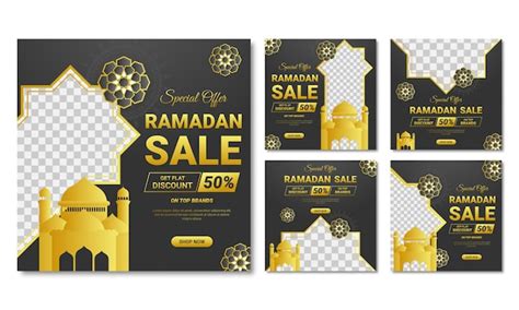Premium Vector Ramadan Sale Social Media Post Template Banners Ad
