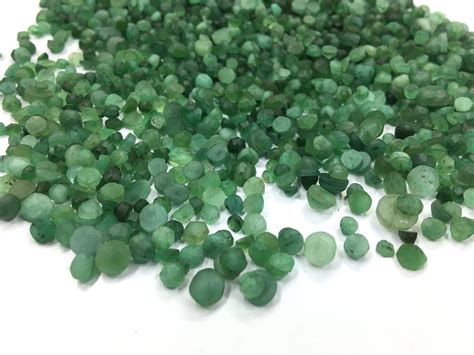 Unpolished Emeralds Preforms 10grams Raw Shaped Emeralds Natural Rough