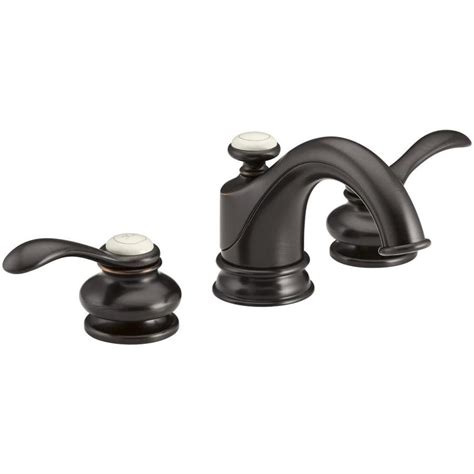 KOHLER Fairfax Oil Rubbed Bronze 2 Handle Widespread WaterSense