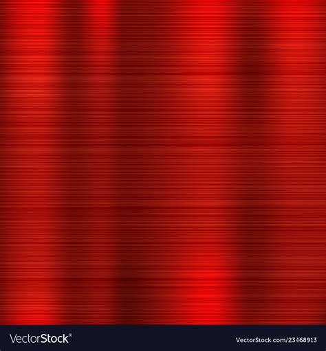 Red Metal Texture Scratched Shiny 3d Surface Vector Image