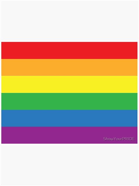 The large size and the rainbow theme create a lot of attention and can make people curious. "Gay Pride Flag" Sticker by ShowYourPRIDE | Redbubble