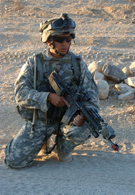 Stock Photograph Of A United States Army Infantry Soldier