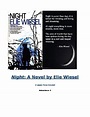 Night by Elie Wiesel (Lesson Plans) by Ms Mercers Class | TpT