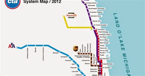 Chicago Transit Map Free Printable Maps