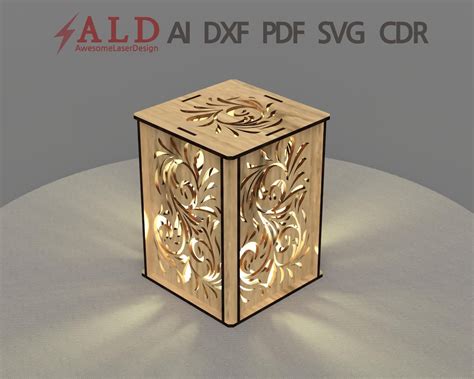 Light Box Laser Cut Files Lightbox Svg Files Dxf Files for Laser