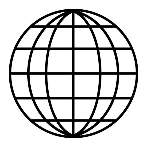 Global Vector Globe Line Drawing Huge Freebie Download Globe Drawing