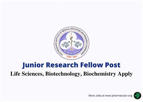 Vacancy For Junior Research Fellow At Pgimer Pharmatutor