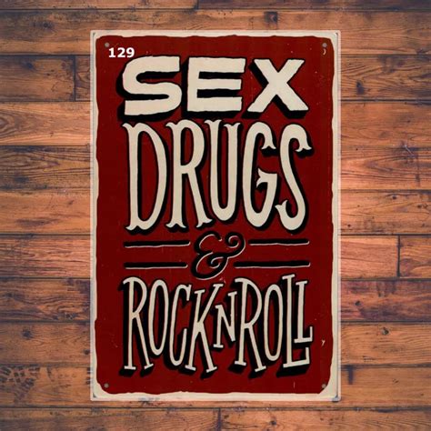 Wandbordjenl Sex Drugs And Rock ‘n Roll