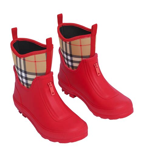 Burberry Kids Vintage Check Rain Boots Harrods Us
