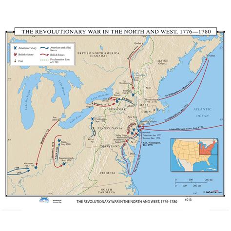 The Revolutionary War In The North And West 1776 1780 Map Shop Us